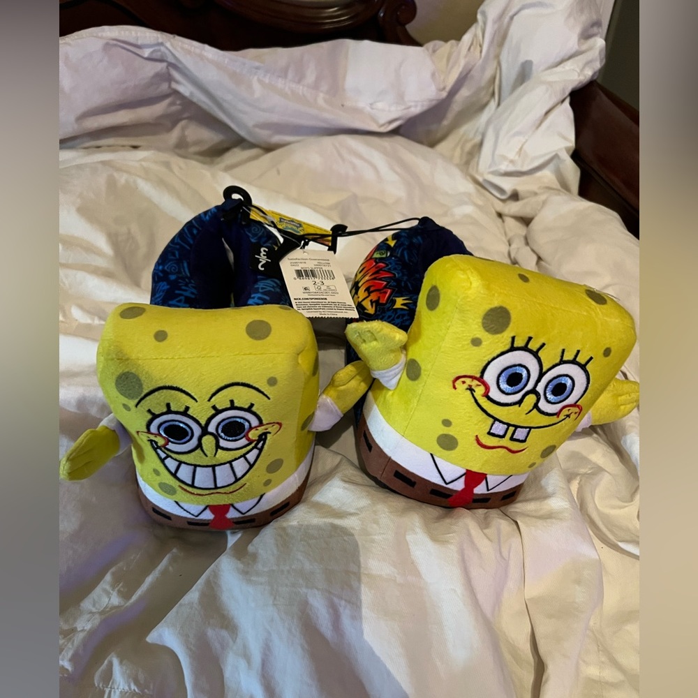 Spongebob Squarepants Slippers - Size 2-3